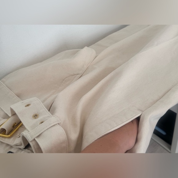 J. Crew Belted mid-rise wide leg jean Ecru wash Relaxed Loose Chic 2024 Size 26 - Picture 4 of 12